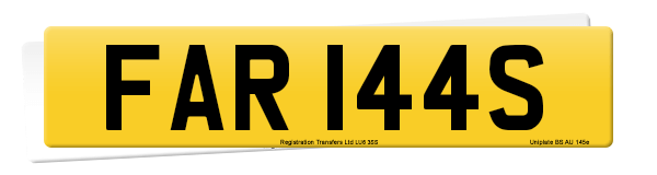 Registration number FAR 144S